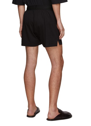 Back View - Click To Enlarge - FEAR OF GOD - Relaxed Fit Elastic Waist Logo Jacquard Shorts