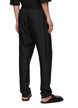 Back View - Click To Enlarge - FEAR OF GOD - Relaxed Fit Elastic Waist Logo Jacquard Lounge Pants