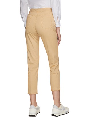 Back View - Click To Enlarge - PESERICO - Slim Fit Cropped Leg Stretch Pants
