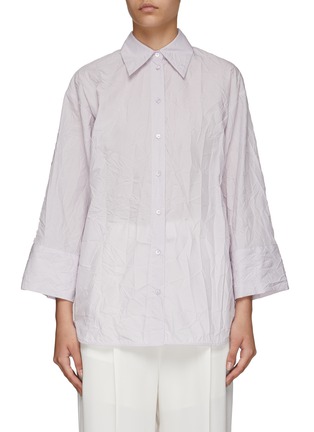 Main View - Click To Enlarge - PESERICO - OVERSIZED COTTON SHIRT
