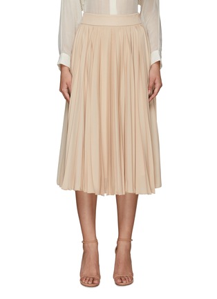 Main View - Click To Enlarge - PESERICO - MIDI PLEATED SKIRT