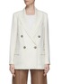 PESERICO - DOUBLE BREASTED NOTCH LAPEL LINEN BLAZER