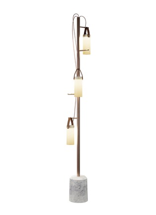 Main View - Click To Enlarge - FONTANA ARTE - Galerie Floor Lamp – Rose Gold/White