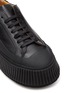 Detail View - Click To Enlarge - JIL SANDER - Low-top leather wedge sneakers