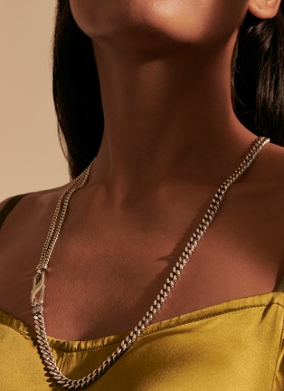 Detail View - Click To Enlarge - JOHN HARDY - Classic Chain' Silver Medium Carabiner Curb Link Necklace