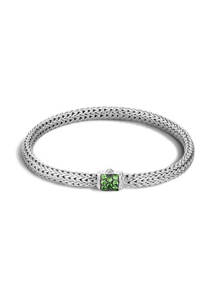 Main View - Click To Enlarge - JOHN HARDY - Classic Chain' Tsavorite Silver Lava Extra Small Bracelet
