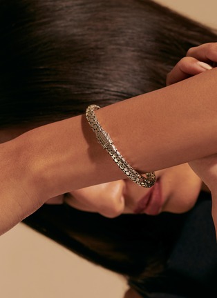 Detail View - Click To Enlarge - JOHN HARDY - Dot Silver Small Chain Pusher Clasp Bracelet