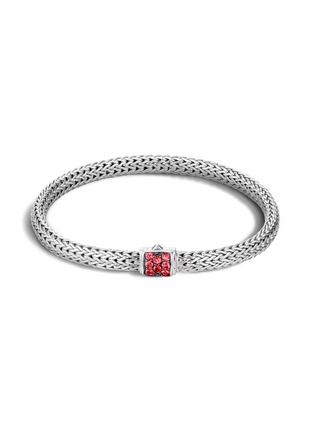 Main View - Click To Enlarge - JOHN HARDY - Classic Chain' Treated Red Sapphire Silver Lava Extra Small Bracelet