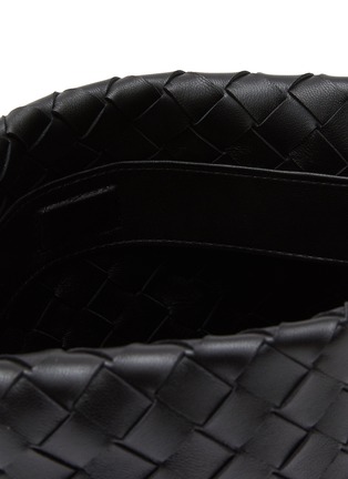 Detail View - Click To Enlarge - BOTTEGA VENETA - ‘Tie' Drapey Intreccio Leather Shoulder Bag