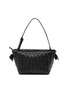 Main View - Click To Enlarge - BOTTEGA VENETA - ‘Tie' Drapey Intreccio Leather Shoulder Bag