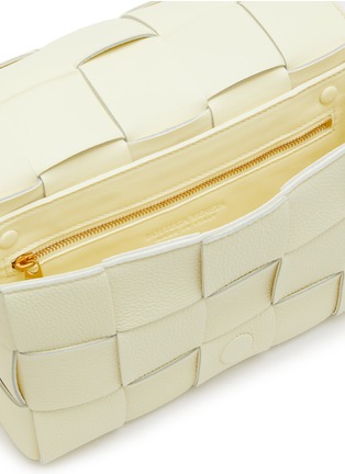 Detail View - Click To Enlarge - BOTTEGA VENETA - ‘Cassette' intreccio leather top flap bag