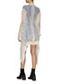 Back View - Click To Enlarge - RICK OWENS - NET KNIT LONG CARDIGAN