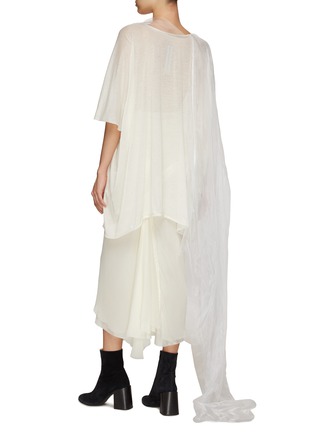 Back View - Click To Enlarge - RICK OWENS - Minerca Scarf See-Through Top