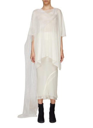 Main View - Click To Enlarge - RICK OWENS - Minerca Scarf See-Through Top