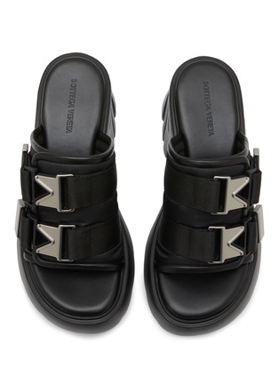 Detail View - Click To Enlarge - BOTTEGA VENETA - ‘Flash' Double buckle strap platform sandals