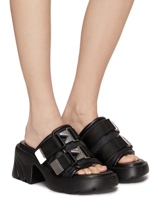 Figure View - Click To Enlarge - BOTTEGA VENETA - ‘Flash' Double buckle strap platform sandals