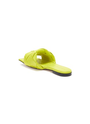 Detail View - Click To Enlarge - BOTTEGA VENETA - ‘Lido' intreccio leather flat sandals