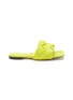 Main View - Click To Enlarge - BOTTEGA VENETA - ‘Lido' intreccio leather flat sandals