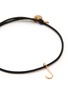 ATELIER PAULIN - ‘Your Way’ 18k Gold Initial Charm Cord Bracelet – J