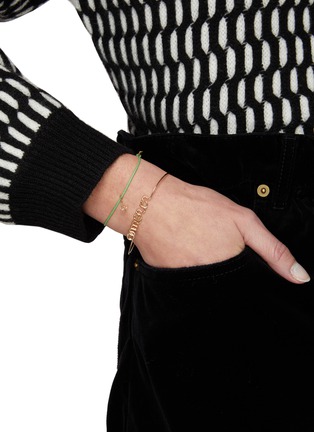 Figure View - Click To Enlarge - ATELIER PAULIN - Amour' 14k Gold Cursive Bracelet