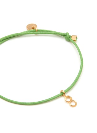 Detail View - Click To Enlarge - ATELIER PAULIN - ‘Your Way’ 18k Gold Numerology Charm Cord Bracelet – 8