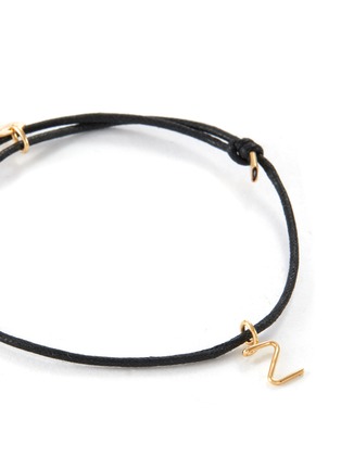 Detail View - Click To Enlarge - ATELIER PAULIN - YOUR WAY' CORDS 18K GOLD INITIAL BRACELET – Z