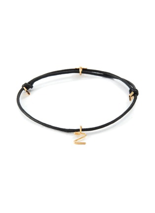 Main View - Click To Enlarge - ATELIER PAULIN - YOUR WAY' CORDS 18K GOLD INITIAL BRACELET – Z
