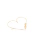 Detail View - Click To Enlarge - ATELIER PAULIN - Aime' 14k Gold Cursive Letter Heart Hoop Earrings