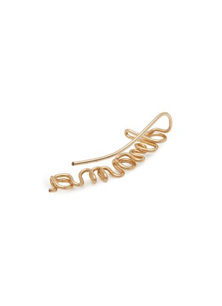 Detail View - Click To Enlarge - ATELIER PAULIN - ‘Drama Queen’ 14k Gold Cursive Left Earcuff