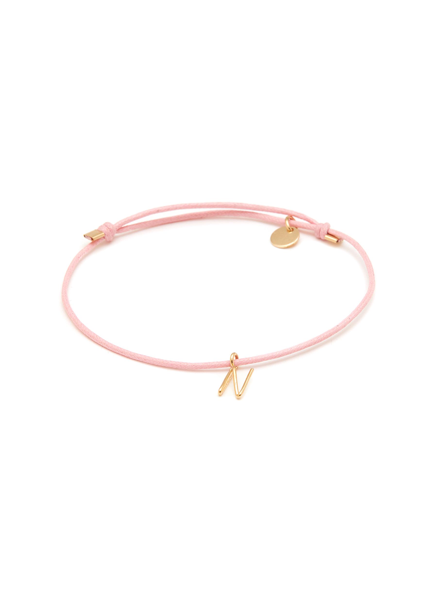 atelier paulin your way cords 18k gold initial bracelet n women lane crawford