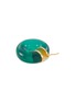 Detail View - Click To Enlarge - JIL SANDER - ‘Neon’ Gold Hoop Resin Earrings