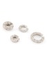 Detail View - Click To Enlarge - JIL SANDER - ‘Brilliance’ Swarovski Crystals Ear Cuff Set of Four