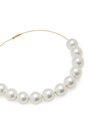 Detail View - Click To Enlarge - JIL SANDER - GIANT MULTI PEARLS NECKLACE