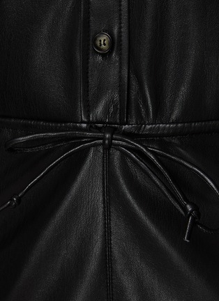 - NANUSHKA - Leni' Vegan Leather Short Sleeved Romper