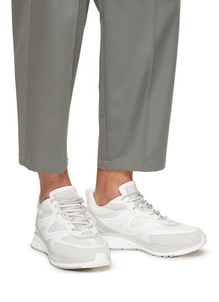 Figure View - Click To Enlarge - ERMENEGILDO ZEGNA - ‘#UTE’ Lace up Low Top Sneakers