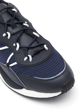 Detail View - Click To Enlarge - ERMENEGILDO ZEGNA - ‘PIUMA’ LEATHER LOW TOP LACE UP SNEAKERS