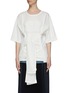 Main View - Click To Enlarge - THE KEIJI - Ribbon trim T-shirt