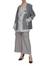 Figure View - Click To Enlarge - THE KEIJI - Contrast panel single-breast blazer and vest set
