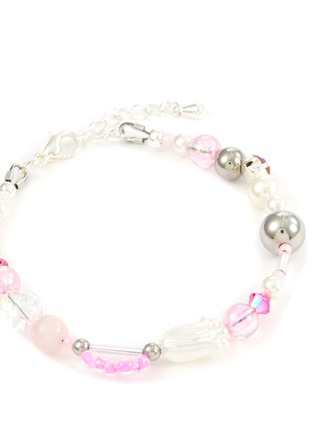 Detail View - Click To Enlarge - JÜÜ JÜÜ - Sakura Swarovski Crystal Seashell Beaded Bracelet