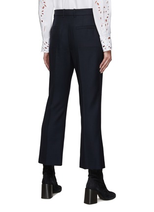 Back View - Click To Enlarge - CHLOÉ - WOOL CANVAS BOOTCUT PANTS