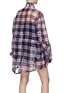 Back View - Click To Enlarge - RTA - ‘DILLINGER’ ORGANZA PLAID PARKA