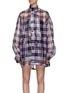 Main View - Click To Enlarge - RTA - ‘DILLINGER’ ORGANZA PLAID PARKA