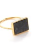 Detail View - Click To Enlarge - BOX AND CROSS - BLACK RECTANGLE JADE 18K GOLD RING