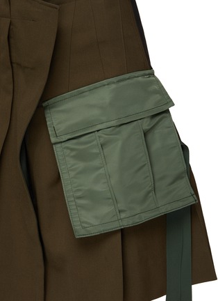  - SACAI - Asymmetric Pleated Mini Wrap Skirt