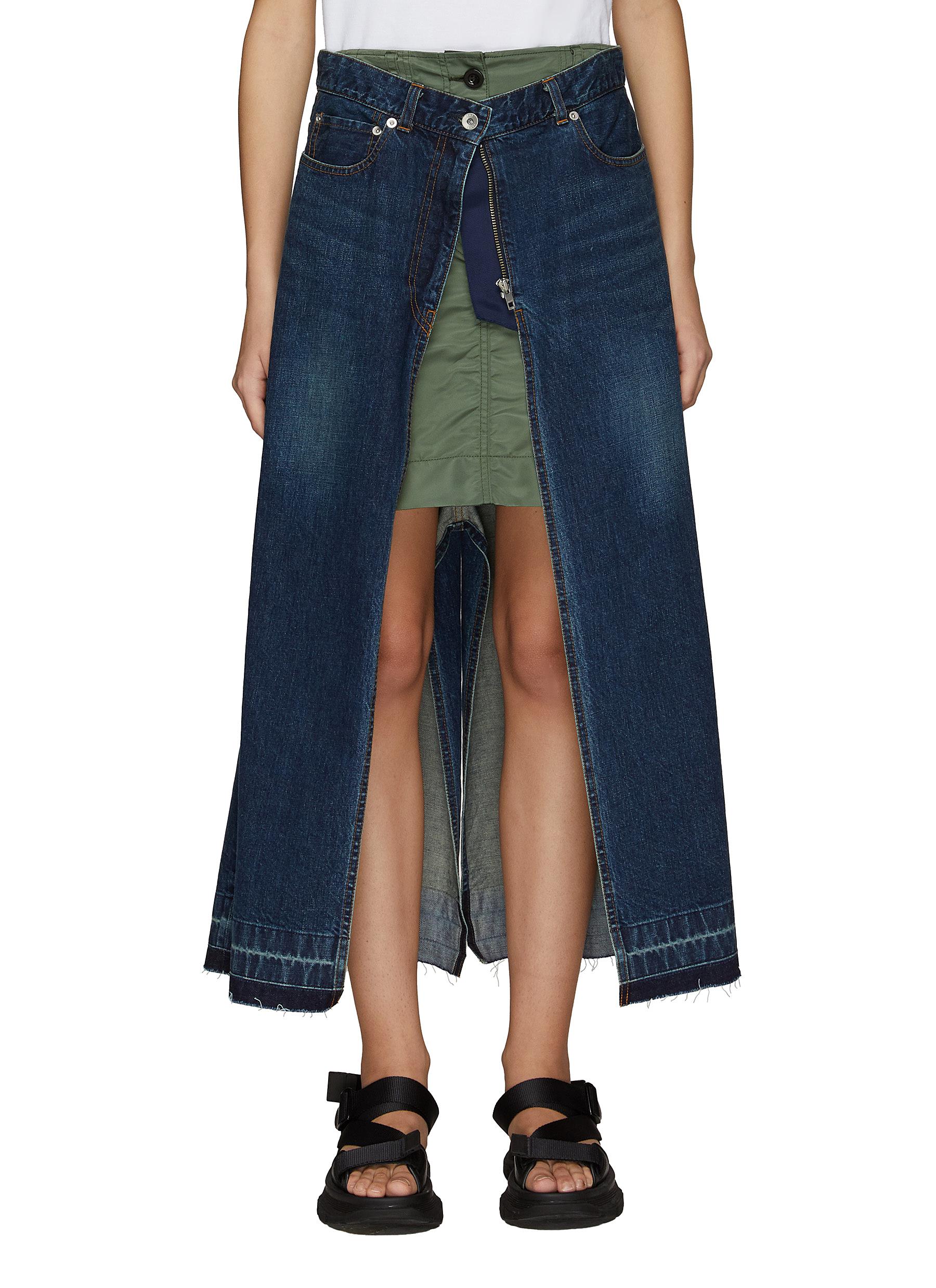 ショッピングアウトレット 新品sacai Denim Mix Skirt www.dinamicafm