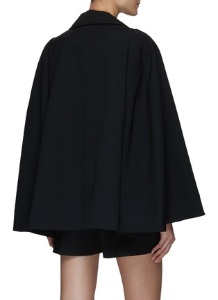 Back View - Click To Enlarge - SACAI - Hybrid Suiting Cape Bi-Material Blazer