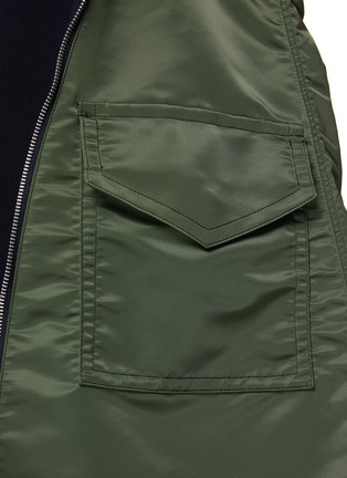  - SACAI - ‘Sponge Sweat X MA-1’ Sweatshirt dress