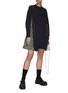 Figure View - Click To Enlarge - SACAI - ‘Sponge Sweat X MA-1’ Sweatshirt dress