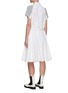 Back View - Click To Enlarge - SACAI - HYBRID SWEATSHIRT MAXI SHIRT DRESS