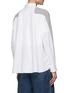 Back View - Click To Enlarge - SACAI - Shirt Panel Cotton Knit Cardigan